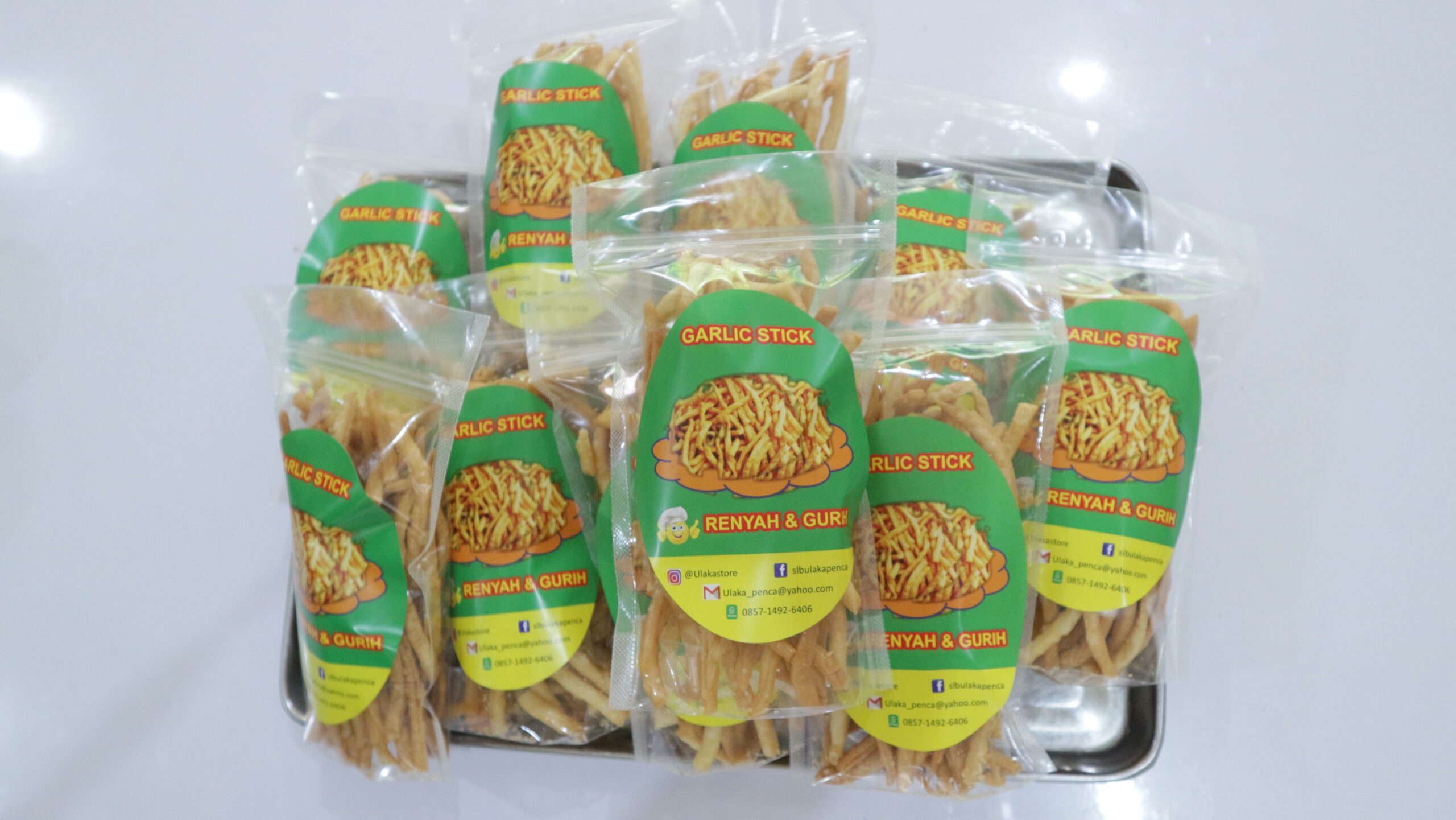 Kemasan produk cheese stick kelas workshop tata boga SLB Ulaka Penca dijual seharga lima ribu rupiah, (dok.pribadi/Iglo Montana).